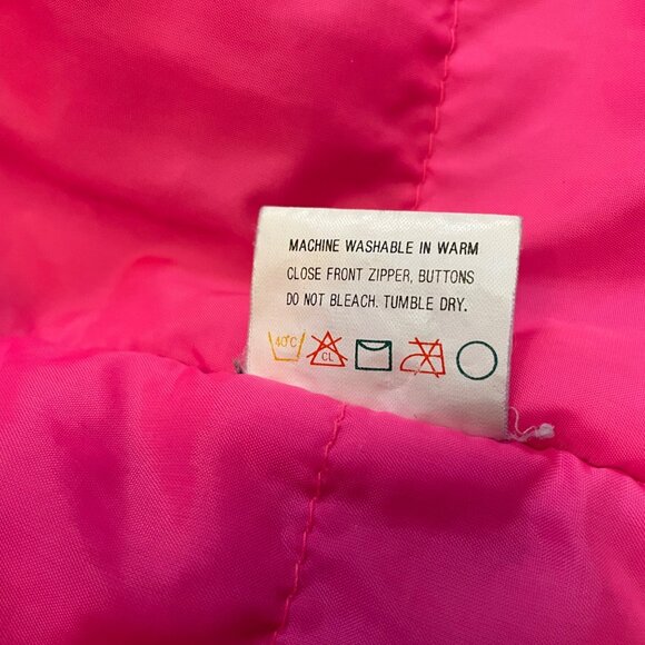 Sub Zero Snow Ski Jacket Vintage 80s 90s Womens Size M Blue Pink u - Picture 13 of 15